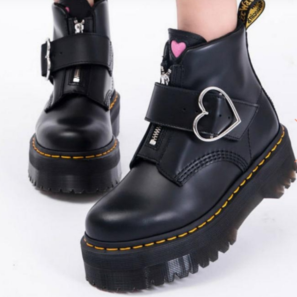 Doc Martens x Lazy Oaf 9 (heart buckles)